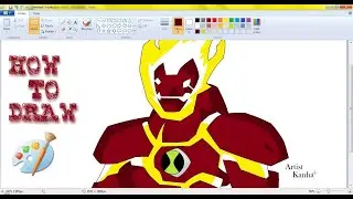 Heatblast : MS Paint Drawing From Ben 10 Universe || Artist Kanha