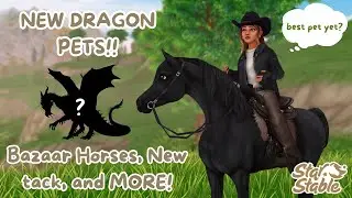 FINALLY BUYING THE DRAGONS! | Bazaar Horses, New Clothes, and More! ~ Star Stable Online