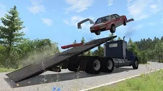 BeamNG.drive - T-Series Rollback Flatbed Tow Truck