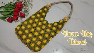 Beautiful Flower Crochet Bag Tutorial