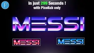 80's Retro Style Gradient Text Effect in Pixellab Android 🔥😍