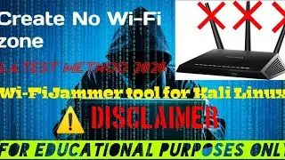 How to create no wi-fi zone with wlan0.No additional wi-fi jammer setup.latest trick 2020 with proof