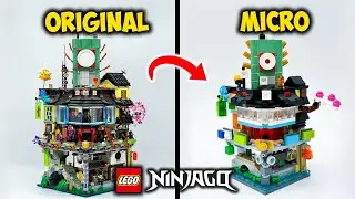 Micro Ninjago City Review & Comparison to FULL-SIZED Ninjago City! Ninjago Set 40703 & 70620