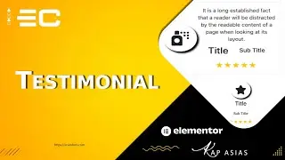 Testimonial Widget in Elementor | EC Addons Elementor Tutorial