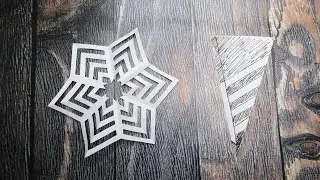КЛАССНАЯ снежинка из бумаги Обязательйно сделай