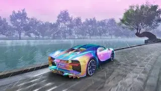 Rainy Jiangnan: Bugatti Chiron Gameplay Ace Racer