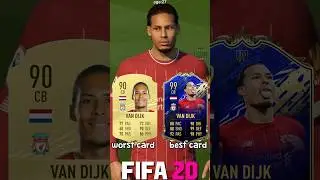 🇳🇱 VIRGIL VAN DIJK worst vs best card in EVERY FIFA! (12-24)⚽ #fifa #eafc24 #fc24 #fc25 #vandijk
