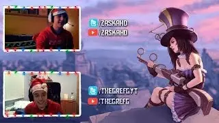 MEGA DUELO ÉPICO LEAGUE OF LEGENDS! 4.0 Navideño Con ZaskaHD - MrGrefg