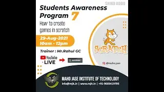 How to create Games in Scratch | MJIT Students Awareness Program 7 | Scratch Games & Scratch Program