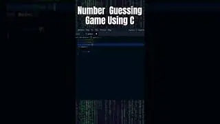 Number guessing game using C programming language | C programming | C coding games | C Coding | 2021
