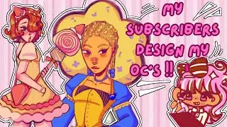 I let my subscribers DESIGN MY OCS !! 🤎🤍🩷 // Character design contest // Sweet OC's //