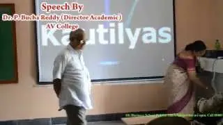 Kautilyas Workshop in Andhra Vidhyalaya College (GaganMahal) on 13th September,2014