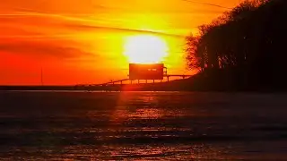 Sunrise over Bembridge Lifeboat Station