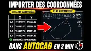Comment importer les coordonnées topographiques d'un terrain dans AutoCAD