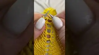 Линия реглана спицами. #knitting #вязание #вязаниеспицами