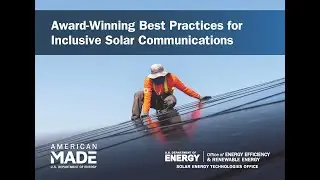 Award-Winning Best Practices for Inclusive Solar Communications Webinar