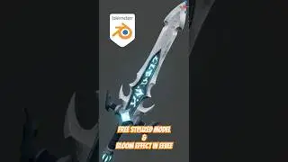 FREE Stylized Sword + Real-Time Bloom Effect in Blender!  