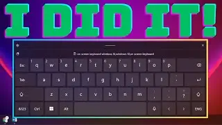 Windows ONSCREEN Keyboard | Work With Windows Without KEYBOARD!
