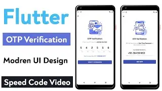 Flutter OTP Verification UI Design | Flutter Speed Code 