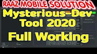 Samsung,Xiaomi,Qualcomm,MTK Frp,Screen Lock,Imei | Mysterious Dev Tool 2020