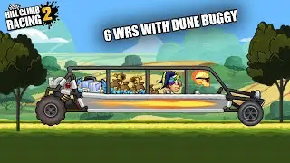 6 WORLD RECORDS WITH DUNE BUGGY - HILL CLIMB RACING 2 INSANE RECORDS!!