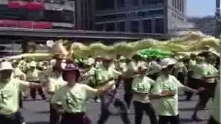 Taoist Tai Chi® arts to the Sounds of Samba on Yonge Dundas Square in Downtown Toronto