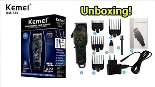 Kemei KM 735 unboxing
