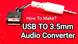 USB To 3.5mm Audio Converter For USB audio Device And Headphone