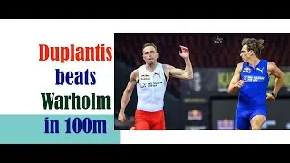 Duplantis beats Warholm in 100m exhibition race