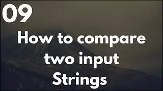 Compare Two Input Strings