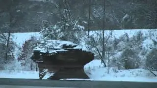 Snow Train on the Wisco River