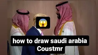 how to draw saudi arabia Coustmr | Art by baba ke princess