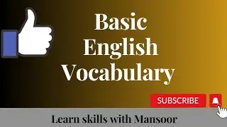 Basic English lesson