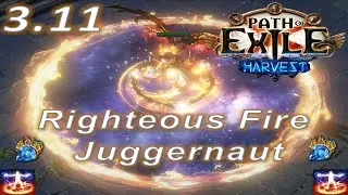 Path of Exile 3.12 - Righteous Fire Juggernaut (Ultra Fast) build - PoE Heist