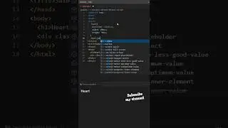 Heart ❤️ creating for HTML and CSS 