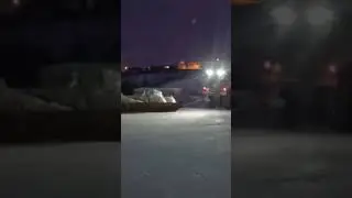 Перевозка объемного груза на санях типа 