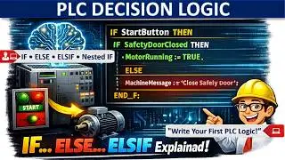 PLC Decision Logic | IF, ELSE, ELSIF & Nested IF - Structured Text