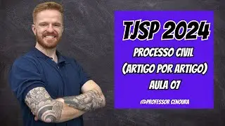 TJSP - ESCREVENTE 2024 - DIREITO PROCESSUAL CIVIL - ARTIGO POR ARTIGO - AULA 07