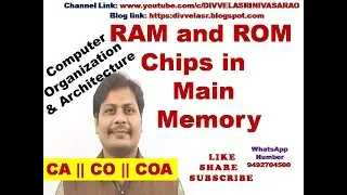 RAM and ROM Chips || Main Memory || RAM Chip || ROM Chip || Memory Connection to CPU || CO || CA ||