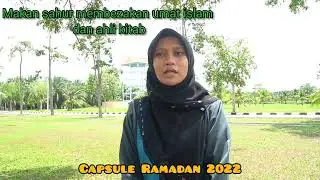 Capsule Ramadan: Kelebihan Bersahur bersama Pn Aqeela Nadia