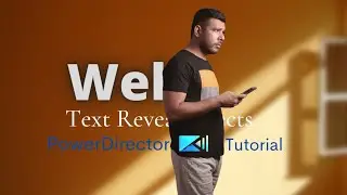 Text reveal effect Tutorial.  Powerdirector App. #powerdirectortutorials #videoediting