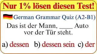 A2–B2 Grammatik Test 🧠 | Nur 1 % lösen alle Fragen richtig!