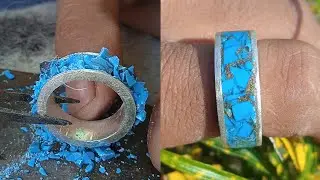 Silver And stone Joined One Beautiful Ring Make | How To Make Ring