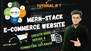 Mern Stack E-Commerce Website Tutorial #7 || Create Node.js Server and Connect MongoDb Database .