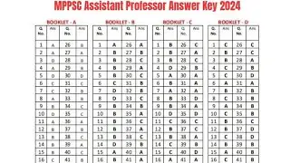 MPPSC Assistant Professor Answer Key 2024 | Exam Key, Objections