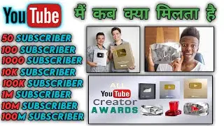 youtube creator awards || youtube award kaise milta hai