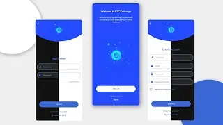 Modern UI design | Login And Signup Page for Cryptocurrency | Design with basics for beginners #6