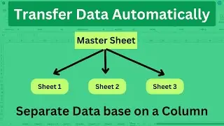 Transfer Data Automatically in Excel Between Sheets | No VBA and NO Macro