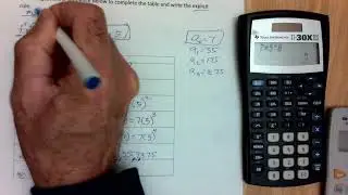 Geometric Sequence Explicit Rule