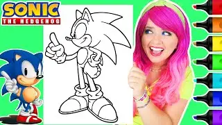 Coloring Sonic The Hedgehog Coloring Page | Ohuhu Art Markers